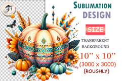boho-watercolor-pumpkin-autumn-clipart