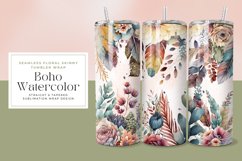 Boho Watercolor Tumbler Wrap Product Image 1