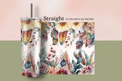 Boho Watercolor Tumbler Wrap Product Image 2