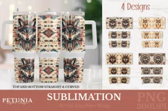 Boho Western Tumbler Wrap Designs Being used as popular Sublimation 40 Oz Tumblers