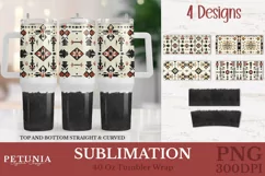 Boho Western Tumbler Wrap Designs Being used as popular Sublimation 40 Oz Tumblers