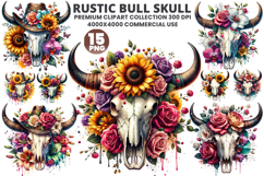 boho bull skull, western floral clipart, bull skull sublimation, boho cow skull, desert floral clipart, western sublimation bundle, boho floral skull, rustic bull skull, desert chic png, boho western clipart