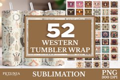 Boho western sublimation tumbler wrap design being used as country 20 oz tumbler print