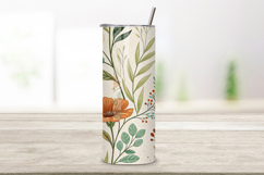 tumbler wrap, seamless design, boho wrap, wildflower design, earthy tones, loose florals, watercolor flowers, 20oz tumbler, skinny tumbler, tapered tumbler, seamless tumbler wrap, boho floral design, earthy wildflower wrap, watercolor loose design, 20oz s