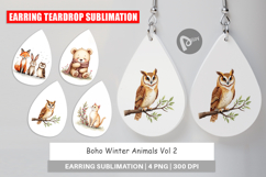 Boho Winter Animals Earring Product Image 1