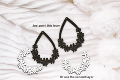 Flower Earrings Laser Cut. Boho Earrings Laser Cut. Product Image 2