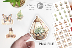 Boho Woodland Nature Ephemera Sticker Product Image 1