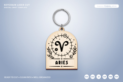 Boho Zodiac Keychain Laser Cut SVG - Aries Product Image 2