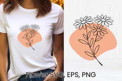 Boho flower SVG design | Floral SVG | Summer flower vector Product Image 1