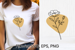 Boho flower SVG design | Floral SVG | Summer flower vector Product Image 1