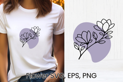 Boho flower SVG design | Floral SVG | Summer flower vector Product Image 1