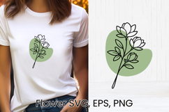 Boho flower SVG design | Floral SVG | Summer flower vector Product Image 1