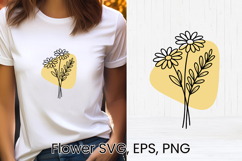 Boho flower SVG design | Floral SVG | Summer flower vector Product Image 1