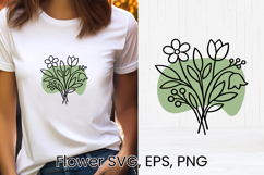 Boho flower SVG design | Floral SVG | Summer flower vector Product Image 1