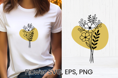 Boho flower SVG design | Floral SVG | Summer flower vector Product Image 5