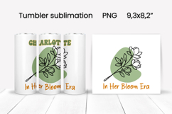 Boho flower tumbler | Add your name tumbler | Summer tumbler Product Image 1