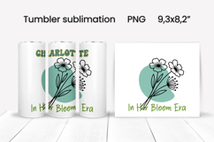 Boho flower tumbler | Add your name tumbler | Summer tumbler Product Image 1