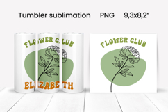 Boho flower tumbler | Add your name tumbler | Summer tumbler Product Image 1