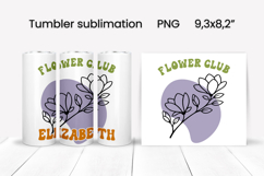 Boho flower tumbler | Add your name tumbler | Summer tumbler Product Image 3