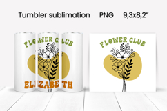 Boho flower tumbler | Add your name tumbler | Summer tumbler Product Image 5