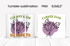 Boho flower tumbler | Add your name tumbler | Summer tumbler Product Image 6