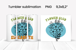 Boho flower tumbler | Add your name tumbler | Summer tumbler Product Image 1