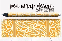 Boho Yellow Mustard Mandala Pen Wrap Design Product Image 1