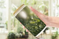 Glass Can Wraps Bokeh Green Juicy Grass Product Image 6
