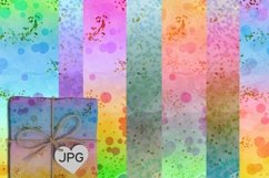 Bokeh pastel watercolor digital paper for scrapbooking