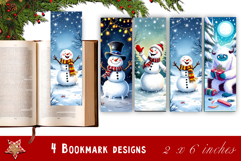 Winter Bookmarks PNG Printable | Christmas bookmarks Product Image 1