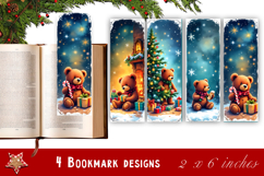 Winter Bookmarks PNG Printable | Christmas bookmarks Product Image 1