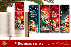 Winter Bookmarks PNG Printable | Christmas bookmarks Product Image 1