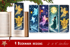 Winter Bookmarks PNG Printable | Christmas bookmarks Product Image 1