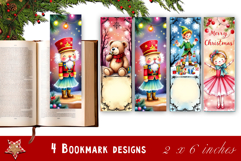 Winter Bookmarks PNG Printable | Christmas bookmarks Product Image 1