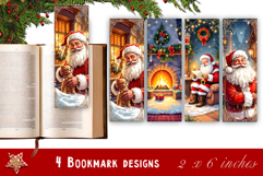 Winter Bookmarks PNG Printable | Christmas bookmarks Product Image 1