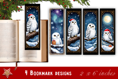 Winter Bookmarks PNG Printable | Christmas bookmarks Product Image 1