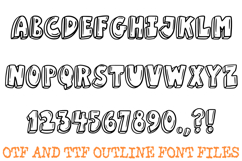 Bold 3D Bubble Font Doodle Lettering Comic Cartoon ABC OTF Product Image 2