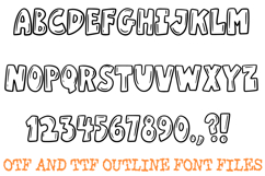 Bold Bubble Font Doodle Lettering Comic Cartoon ABC OTF Product Image 2