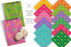 Bold Colors Fiesta Elements Seamless Patterned Papers Set