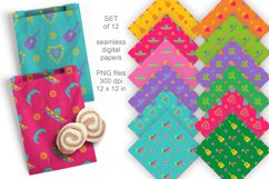 Bold Colors Fiesta Elements Seamless Patterned Papers Set