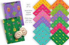 Bold Colors Fiesta Elements Seamless Patterned Papers Set