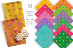 Bold Colors Fiesta Elements Seamless Patterned Papers Set