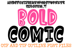 Bold Comic Font Doodle Lettering Bubble Cartoon ABC OTF by Squeeb Creative