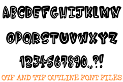Bold Comic Font Doodle Lettering Bubble Cartoon ABC OTF Product Image 2