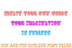 Bold Comic Font Doodle Lettering Bubble Cartoon ABC OTF Product Image 3