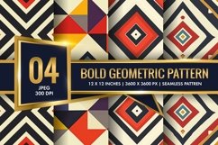 Bold Geometric Pattern Digital Paper for Crafts | Texture Product Image 1