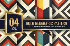 Bold Geometric Pattern Digital Paper for Crafts | Texture Product Image 1