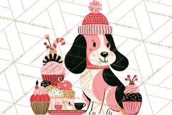 Bold Graphic Christmas Pets PNG, Modern Holiday Clipart Product Image 3