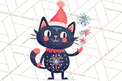 Bold Graphic Christmas Pets PNG, Modern Holiday Clipart Product Image 5
