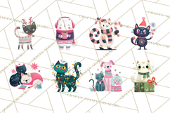 Bold Graphic Christmas Pets PNG, Modern Holiday Clipart Product Image 3